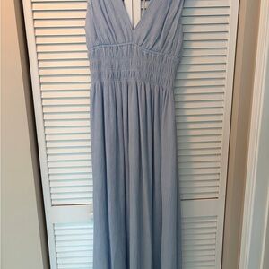 Abercrombie & Fitch Sky Blue Textured Dress